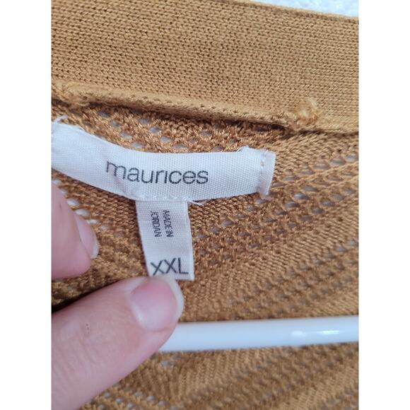 Maurices Brown Cardigan Stretch Long Sleeve size XXL Plus #5‎ - Picture 4 of 4